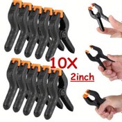 Resim 10 Paket Bahar Kelepçeleri, 2 İnç Tutuş, Ahşap İşleme, Ev Atölyesi, Modern Tarz için Plastik Hızlı Çıkarma Kelepçeleri 