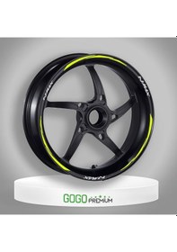 Resim Florasan Sarı Iıı Yamaha Nmax Uyumlu 1 Set Jant Şeridi 