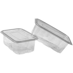 Resim Plastik Sızdırmaz Kap 1000 Gr Cc Kullan At Tek Kullanımlık Kapaklı Kase 50 Adet 