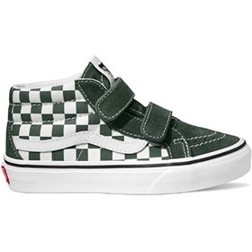 Resim Vans Siyah Erkek Çocuk Süet Kanvas Yürüyüş Ayakkabısı VN00018T6BT1 SK8-Mid Reissue V 