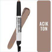 Resim Maybelline New York Tattoo Brow Lift Stick 01 Blonde - Açık Ton Kaş Kalemi 
