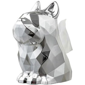 Resim Mendil Kutusu Kapağı, Islak Mendil Veya Yüz Temizleme Kağıdı İçin Abs Mendil Kutusu Tutucu, Fransız Bulldog Tasarımı 