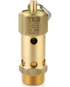 Resim YKS 3/4" 3 BAR STANDART BASINÇLI EMNİYET VENTİLİ 