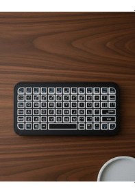 Resim Diğer Bluetooth 5.2 Destekli Kablosuz Mini Rgb Klavye Ultra İnce 