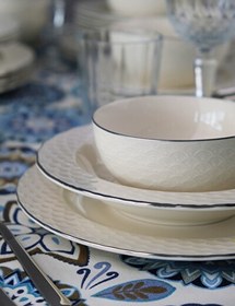 Resim Porser Costa Platin Yaldız Yemek Takımı 6 Kişilik 24 Parça COS24YKPLT 
