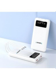 Resim Enerx Enr-p20dc 20000 Mah 2.1 Amper Dahili Kablolu Powerbank Siyah 5365 