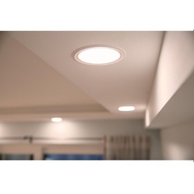 Resim Philips Meson Tavan Gömme Spot 16.5W 1660 Lumen 3000K Sarı Işık (150mm delikler için uygundur) 