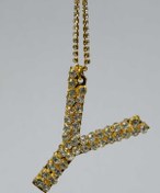 Resim TASARIM ARABAM ATİKE ELİF AKIN Gold 7 Cm ''y'' Harf Dikiz Süsü 