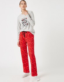 Resim Pamuklu Disney Lisanslı Pijama Takımı 