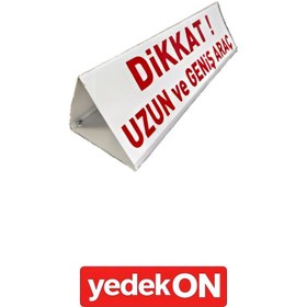 Resim Dikkat Uzun Geniş Araç Mıknatıslı Levha 12 X 60 CM 