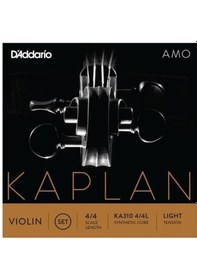Resim D'addario Ka310l Kaplan Amo 4/4 Tam Boy Keman Tel Seti - Light Ta 