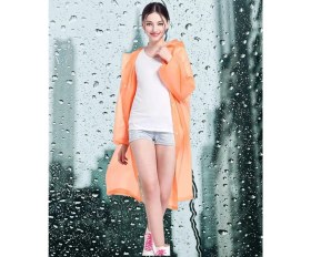 Resim Shopiolog Kadın Erkek Yağmurluk Kapüşonlu Çıtçıtlı Eva Siyah Yağmurluk 