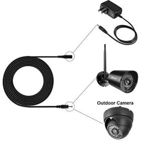 Resim 4386 Dc Adaptör Uzatma Kablosu 10 M 5.5mm x 2.1mm Dişi Erkek 