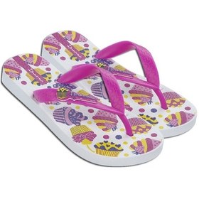 Resim Ipanema İpanema Temas VIII Çocuk Parmak Arası Terlik Pembe Beyaz 25/34 D0597-RB Pembe 