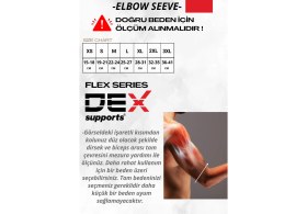Resim Dex Supports Fitness Spor Dirseklik , Ortopedik Antrenman Dirsekliği, Elbow Sleeve , 2'li Paket 