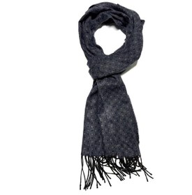 Resim Lacivert Gri Desenli Atkı Kaşkol Çok Renkli 