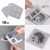 Resim 10'lu Banyo Ve Mıutfak Lavabo Koku Önleyici Ve Haşere Böcek Önleyici Gider Filtresi 