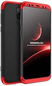 Resim Microsonic Samsung Galaxy S9 Plus için Kılıf Double Dip 360 Protective Siyah Kırmızı [Galaxy S9 Plus ile Uyumlu Kılıf - Kırmızı] 