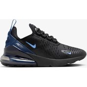 Resim Nike Air Max 270 Hq3811-001 Siyah Lacivert Erkek Sneaker Dar Kalıp Siyah - Lacivert 