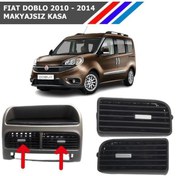 Resim Fiat Doblo Orta Havalandırma Izgarası Sol Ve Sağ Takım Gri Düğmeli 2010-2014 M742 