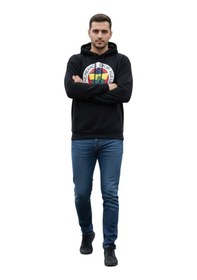 Resim Fenerbahçe Orijinal Lisanslı Fb Logolu Lacivert Kapüşonlu Sweat Lacivert 