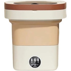 Resim Sellwell 8 L Katlanabilir Mini Gq Taşınabilir Çamaşır Makinesi 