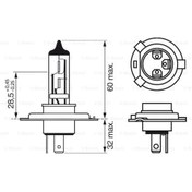 Resim BOSCH 1987302140 Ampul P43T Gıgalıght Plus 120 12V H4 