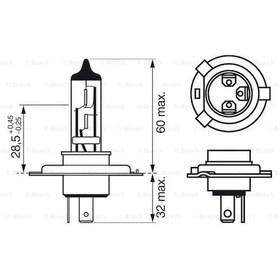 Resim BOSCH 1987302140 Ampul P43T Gıgalıght Plus 120 12V H4 