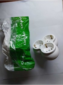 Resim Home DEMİR ELEKTRİK 3LÜ OVİVO GOLYAT PRİZ 