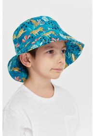 Resim Benitto Kids Erkek Çocuk Desenli Bucket Şapka 7009-mavi Mavi 