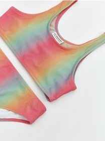 Resim LC Waikiki LCW Kids Karişik Hızlı Kuruyan UV Korumalı Kız Çocuk Bikini 