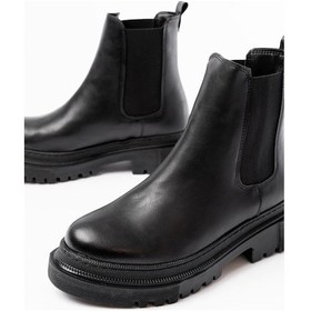 Resim 812-2137 Siyah Lastikli Günlük Kadın Bot Siyah 