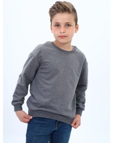 Resim Toontoy Erkek Çocuk Baskılı Sweatshirt Antrasit Melanj 