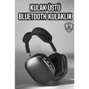 Resim Techno Stock P9 Plus Kulaklık Siyah Bluetooth Bağlantılı Kulak Üstü Kablosuz 