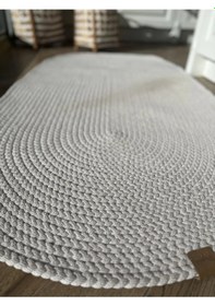 Resim Lüle Halı Çift Taraflı Hasırlı Petek Jüt Örgü Kilim Halı Mod-910 