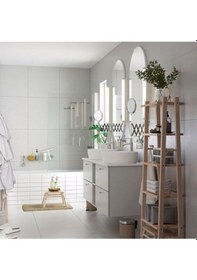 Resim Vılto Banyo Tabure, Masif Huş Meridyendukkan 25 Cm Banyo Bank Basamaklı Tabure Kahverengi 