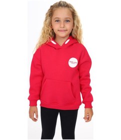 Resim Toontoy Kız Çocuk Baskılı Sweatshirt Koyu Fuşya 