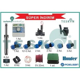 Resim Hunter Bahçe Sulama Sistemi Malzeme Paketi 50mt2 boru Hariç 