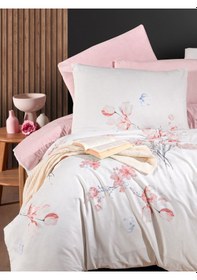 Resim Mystory Home Lastikli Çarşaflı Tek Kişilik Nevresim Takımı Papavera 