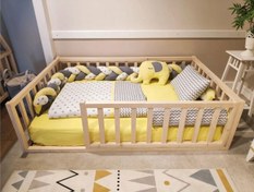 Resim Trendy Montessori Doğal Bebek Ve Çocuk Karyolası Baby Kinder