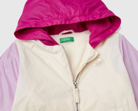 Resim Benetton Kız Bebek Mix Renk Polar Astarlı Yağmurluk - 2-3 Yaş 