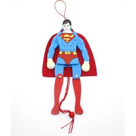 Resim Marsilyan- Ahşap Sallanan Süperman Figürü 