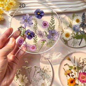 Resim 2D Düz 4 Parça Akrilik Bardak Altlığı Seti, Renkli Baskılı Dış Mekan Bardak Altlıkları, Düğün Doğum Günü Anneler Günü Hediyesi Masa Dekorasyonu, Yabani Çiçek Sanat Tasarımı, 2D Düz Desen, Noel Seçeneği 
