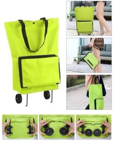 Resim shopwave Katlanabilir Tekerlekli Çantalı Çarşı Pazar Arabası Alışveriş Çantası Piknik Çantası 