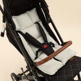 Resim Bebek Arabası Minderi - Mint Muslin 