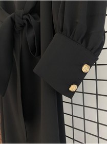 Resim Armine TREND Kol Düğmeli Kuşaklı Elbise 