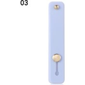 Resim GongtuShop No.3 Tarzı Şeker Renk Parmak Yüzük Tutucu Silikon Telefon El Bandı Tutucu iPhone Bileklik Askı Itme Çekme Kavrama Standı Braketi (Yurt Dışından) 