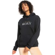 Resim Roxy Surf Stoked Hoodie Brushed Kadın Siyah Sweatshirt 