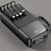 Resim Enshall 30.000 mAh 22.5W Hızlı Şarj Destekli Dahili Kablolu Taşınabilir Batarya Powerbank 