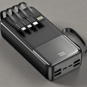Resim Enshall 30.000 mAh 22.5W Hızlı Şarj Destekli Dahili Kablolu Taşınabilir Batarya Powerbank 